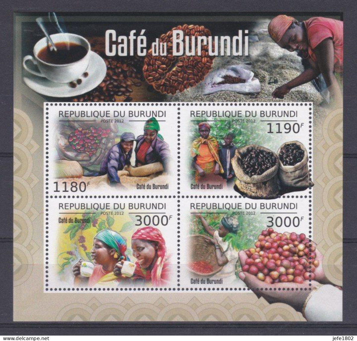 Café Du Burundi - Hojas Y Bloques