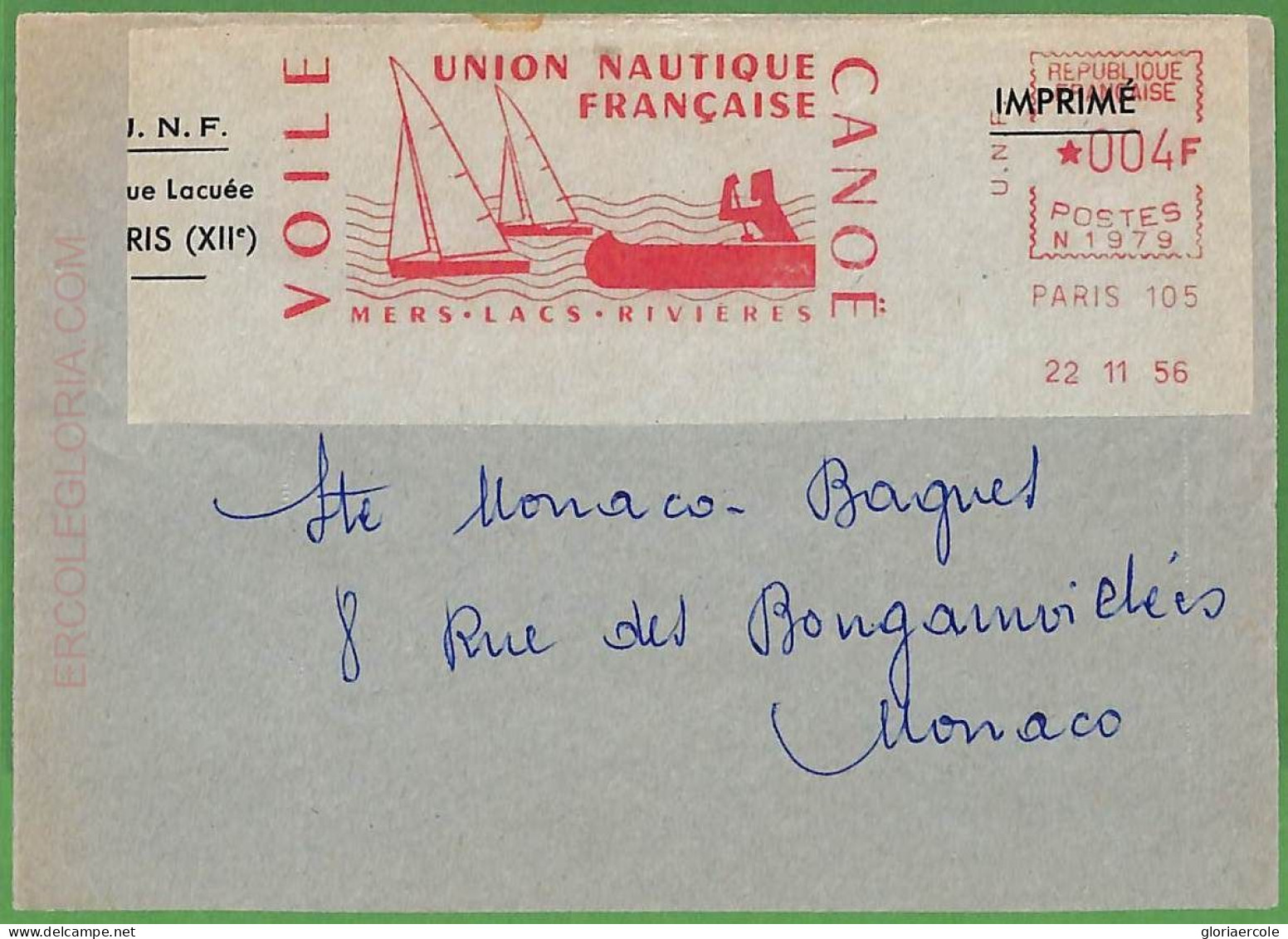 Af3737 - FRANCE - POSTAL HISTORY - Cover - ROWING Canoes - 1979 - Kano