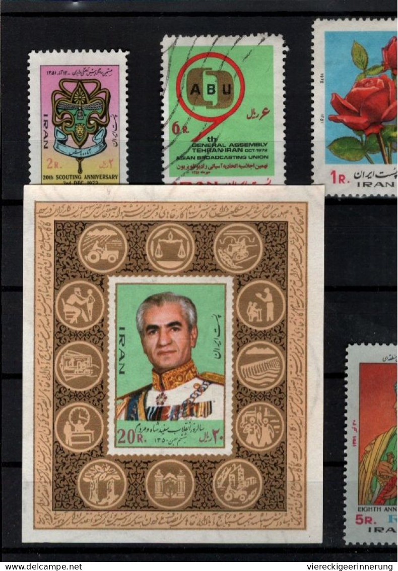 ! 1972 Lot of 48 stamps from Persia, Persien, Iran