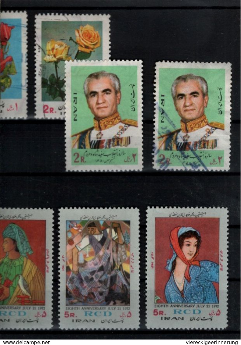 ! 1972 Lot of 48 stamps from Persia, Persien, Iran