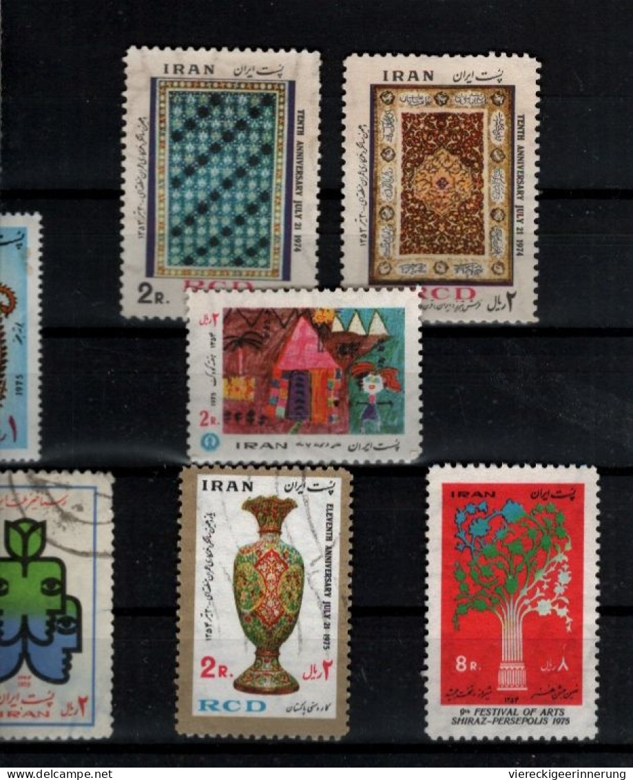 ! 1974-1976 Lot of 59 stamps from Persia, Persien, Iran