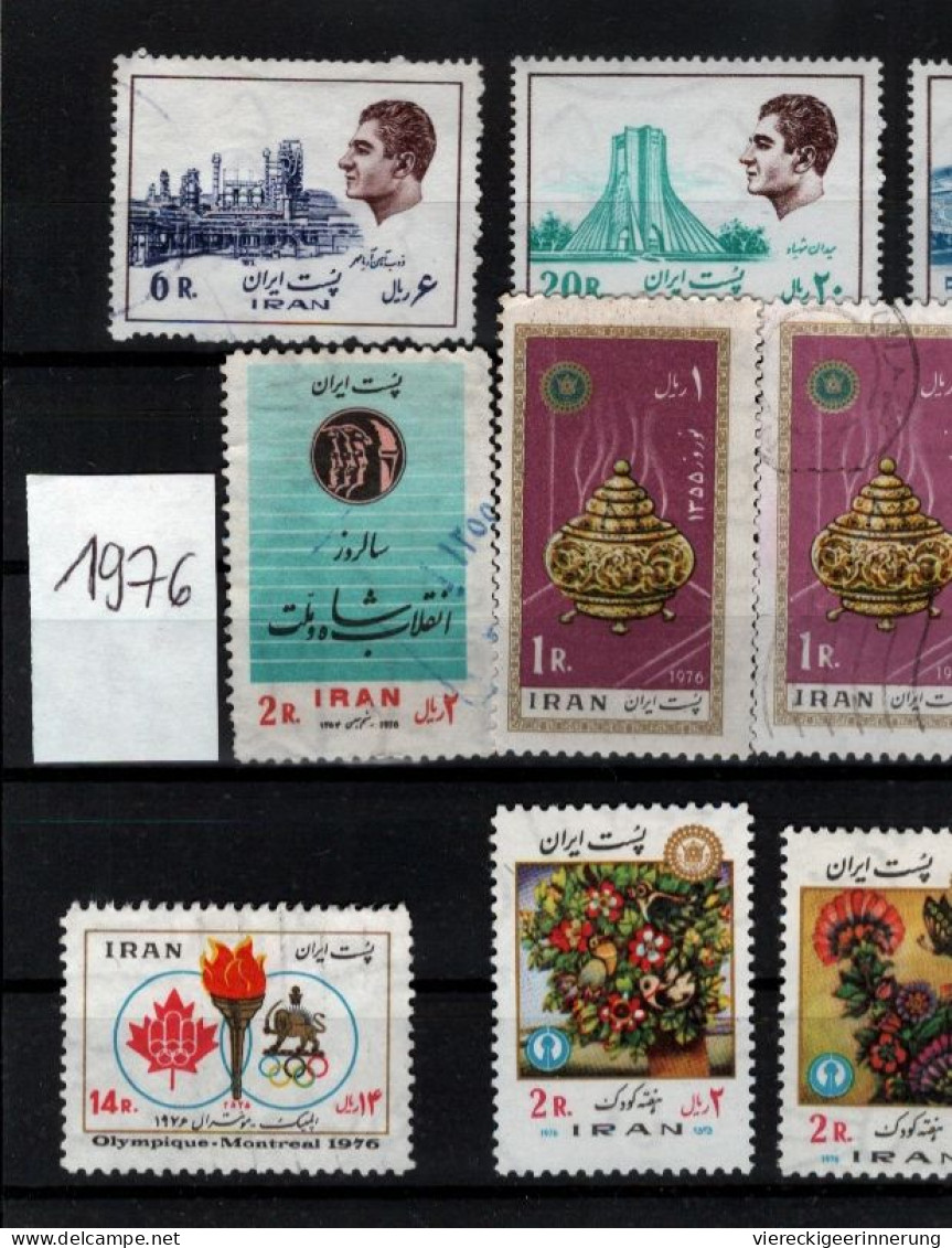 ! 1974-1976 Lot of 59 stamps from Persia, Persien, Iran