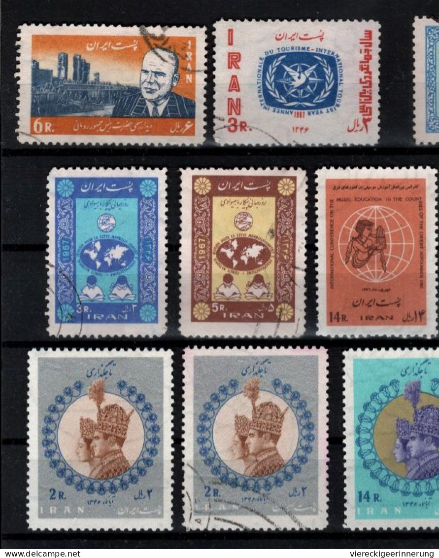 ! 1974-1976 Lot of 59 stamps from Persia, Persien, Iran