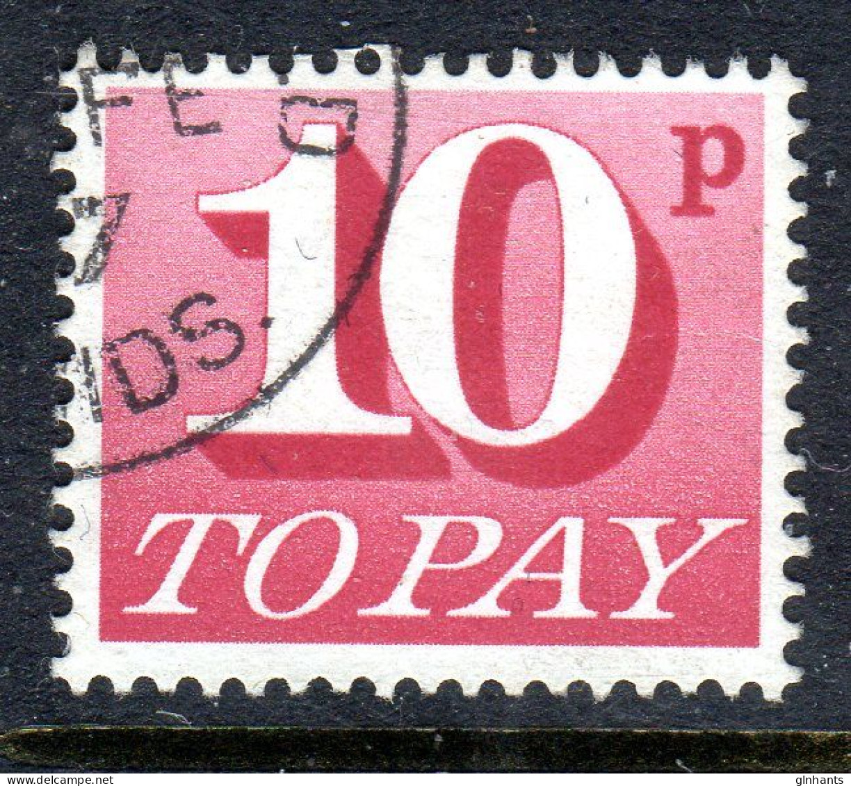 GREAT BRITAIN GB - 1970 POSTAGE DUE 10p STAMP FINE USED SG D84 REF A - Taxe