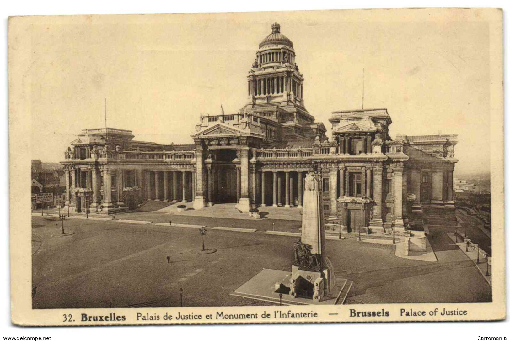 Bruxelles - Palais De Justice Et Monument De L'Infanterie - Brussel (Stad)