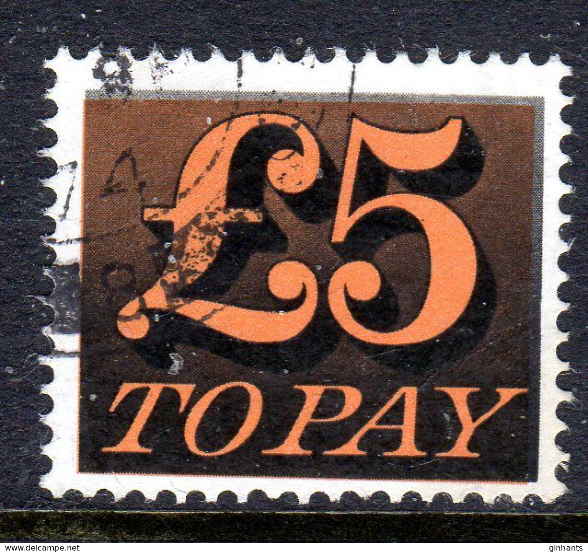 GREAT BRITAIN GB - 1970 POSTAGE DUE £5 STAMP FINE USED SG D89 - Portomarken
