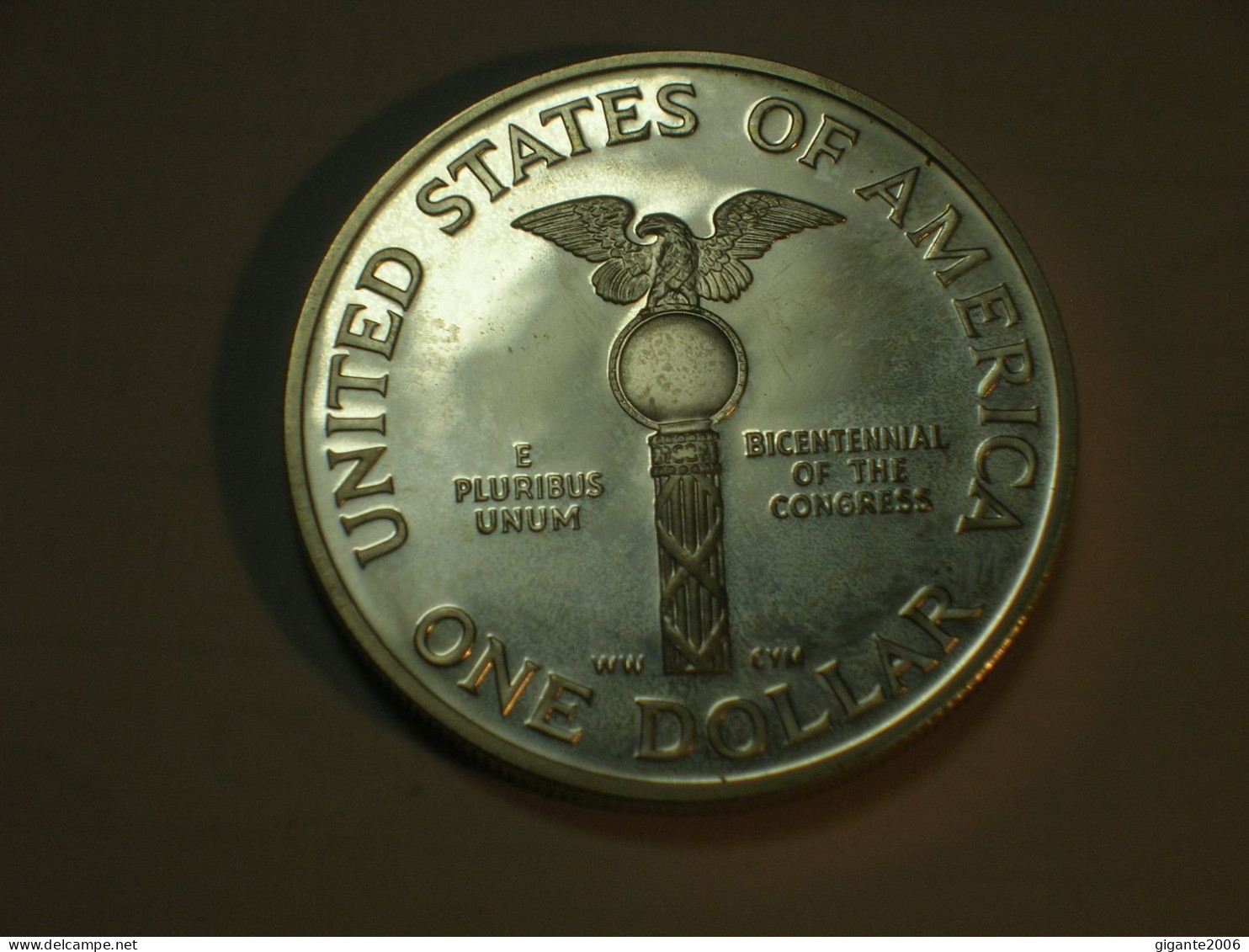 Estados Unidos/USA 1 Dolar Conmemorativo, 1989 S, Proof, Bicentenario Congreso (13943) - Gedenkmünzen
