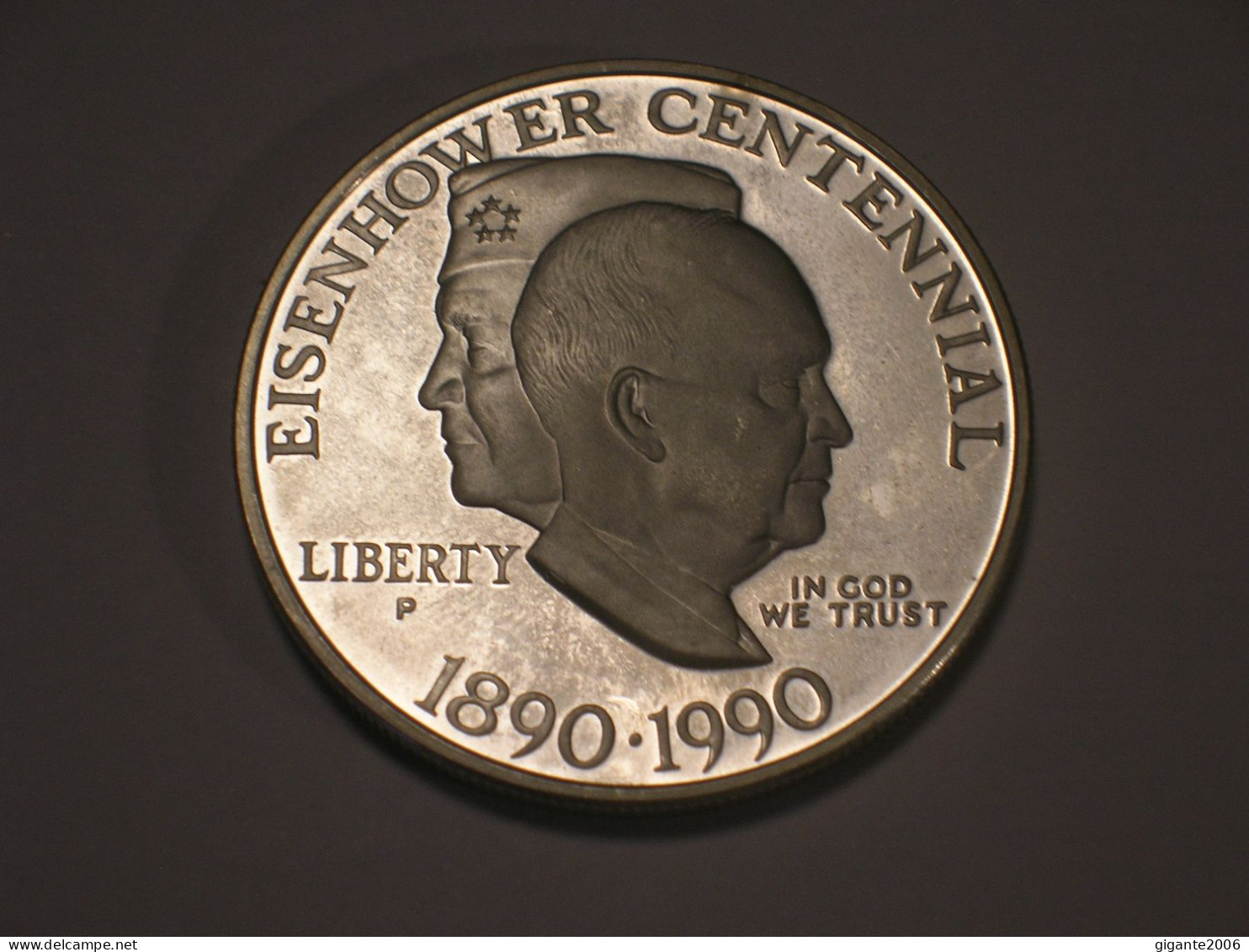 Estados Unidos/USA 1 Dolar Conmemorativo, 1990P, Proof, Centenario Eisenhower(13944) - Commemoratives