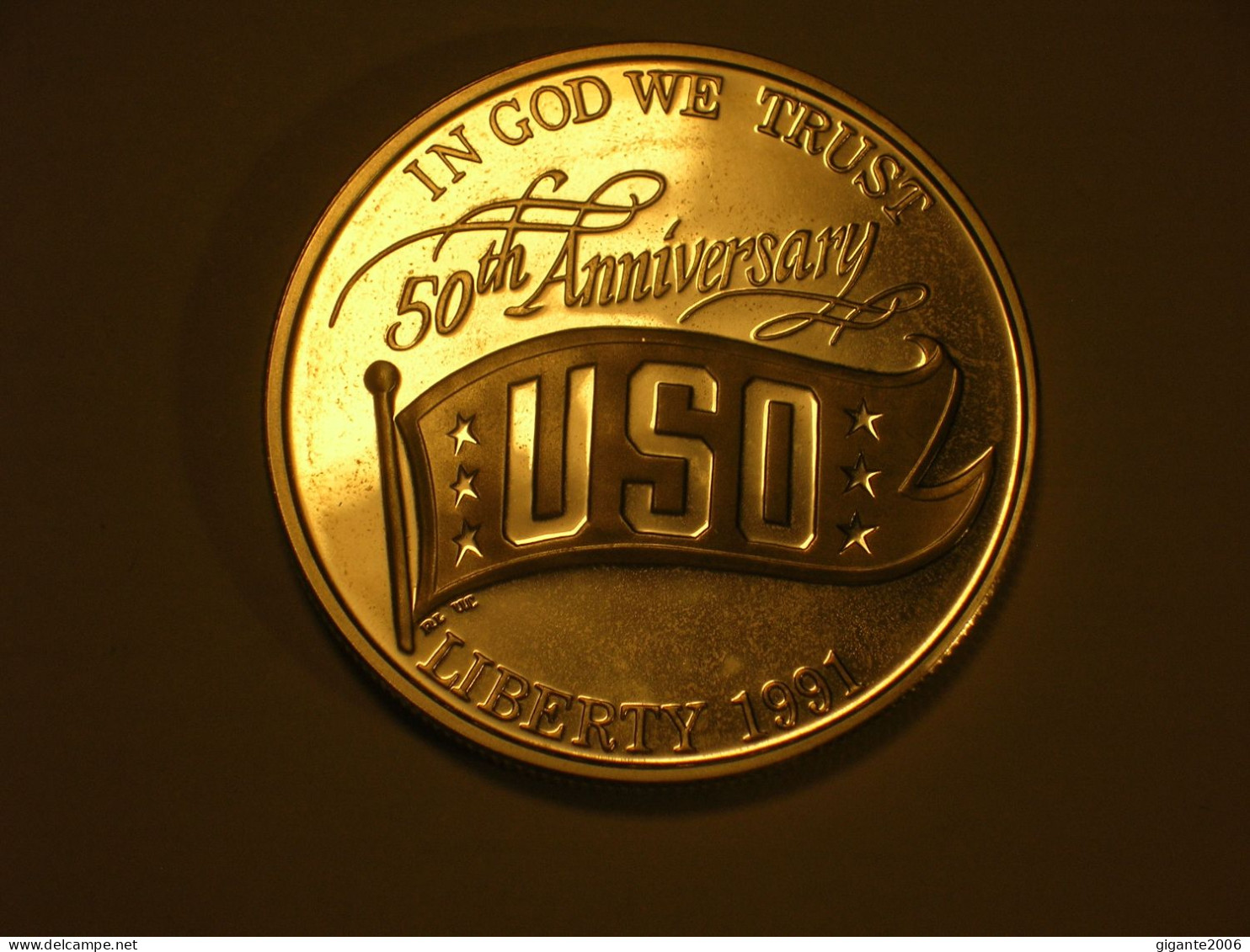 Estados Unidos/USA 1 Dolar Conmemorativo, 1991 S, Proof, USO (13947) - Conmemorativas