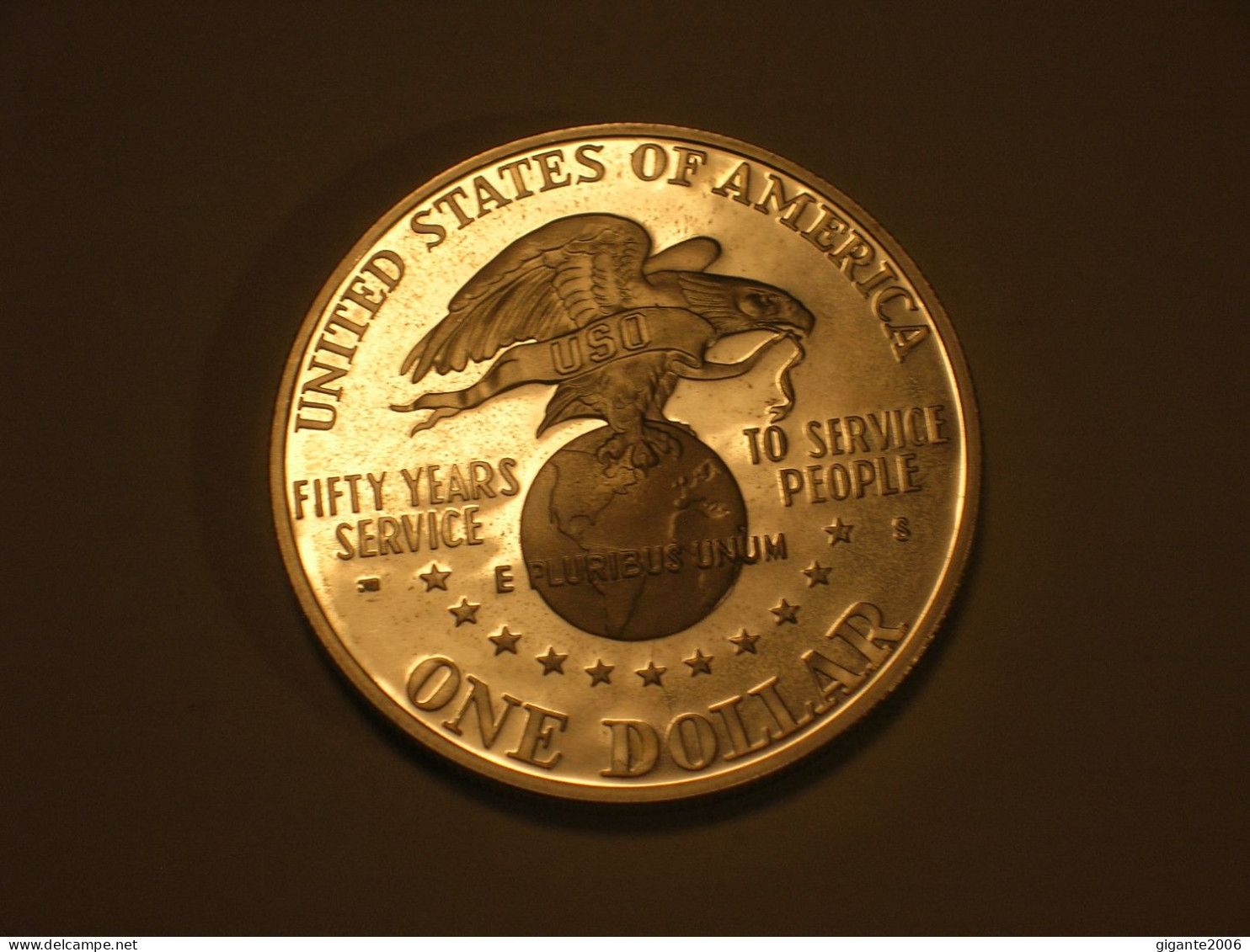 Estados Unidos/USA 1 Dolar Conmemorativo, 1991 S, Proof, USO (13947) - Conmemorativas