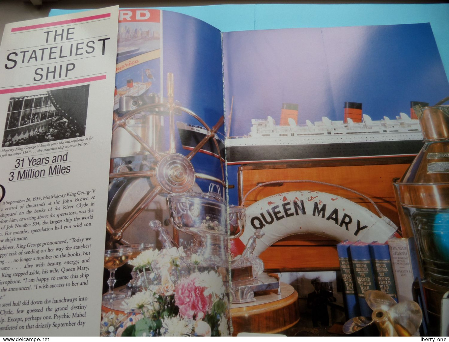 The QUEEN MARY ( ISBN : 0-86679-015-2 ) A Sequoia Book ( Zie / Voir SCANS ) 120 Numbered Pages ! - Trasporti