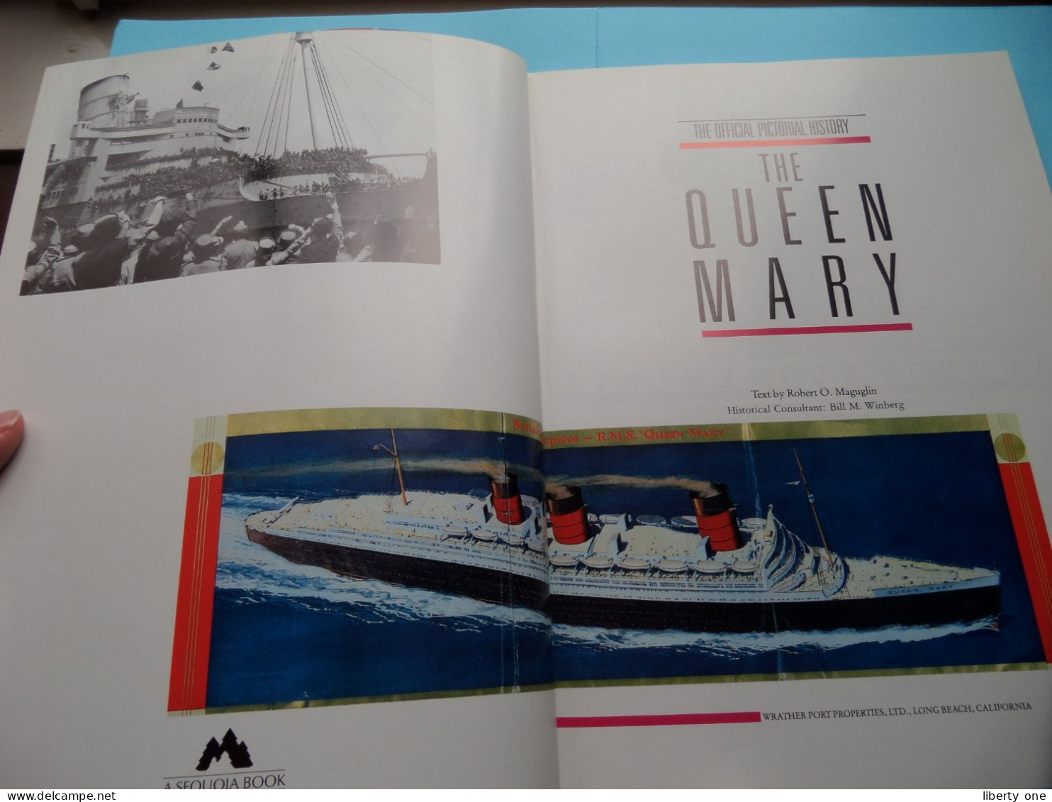 The QUEEN MARY ( ISBN : 0-86679-015-2 ) A Sequoia Book ( Zie / Voir SCANS ) 120 Numbered Pages ! - Trasporti