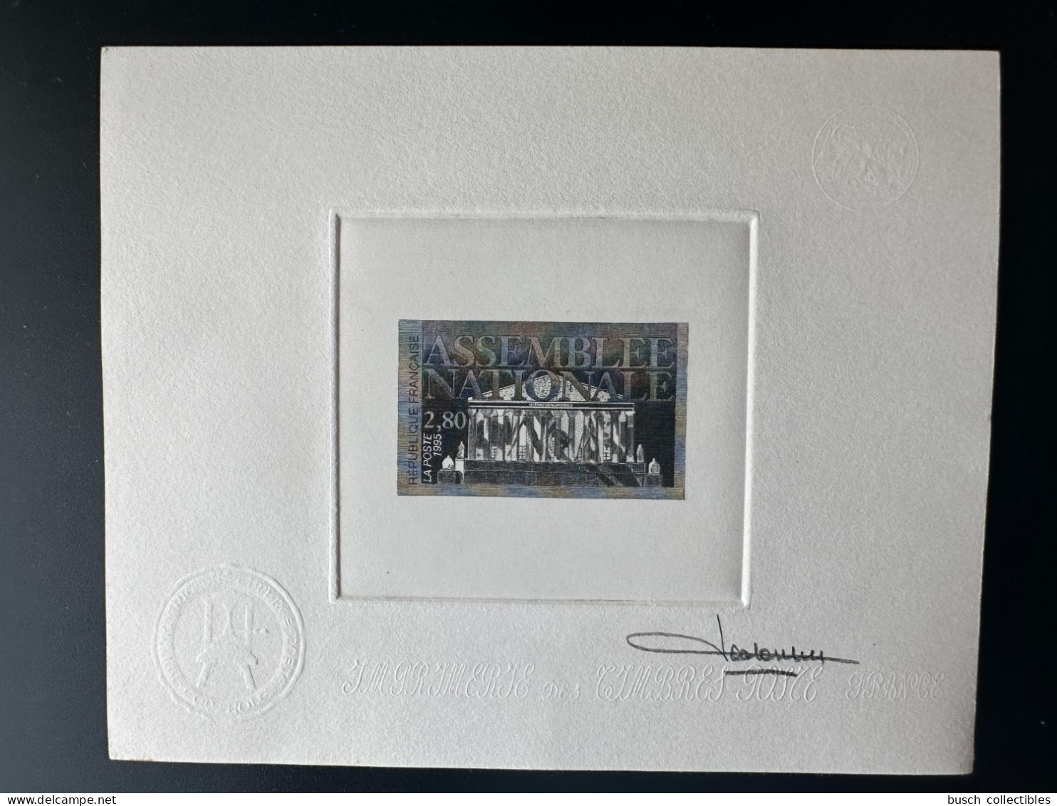 France 1995 YT 2945 Epreuve D'artiste Proof Assemblée Nationale Paris - Prueba De Artistas