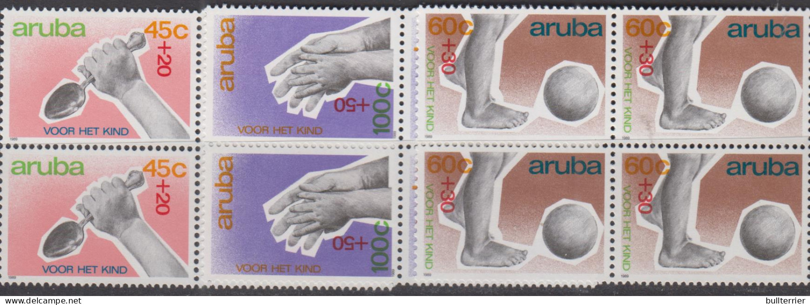 MEDICINE  - 1989 - CHILD WELFARE  SET OF 3 IN BLOCKS OF 4  MINT NEVER HINGED, SG £36.60 - Autres & Non Classés