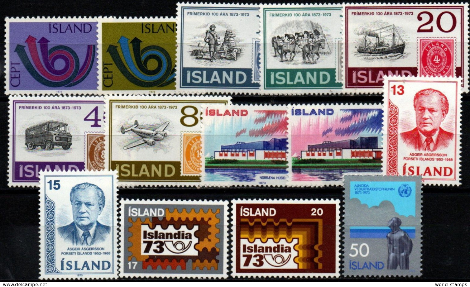 ISLANDE 1973 ** - Volledig Jaar