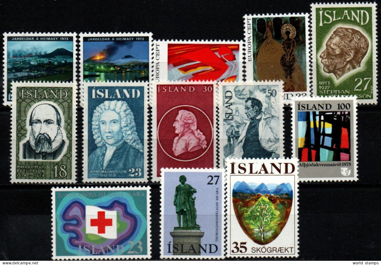 ISLANDE 1975 ** - Volledig Jaar