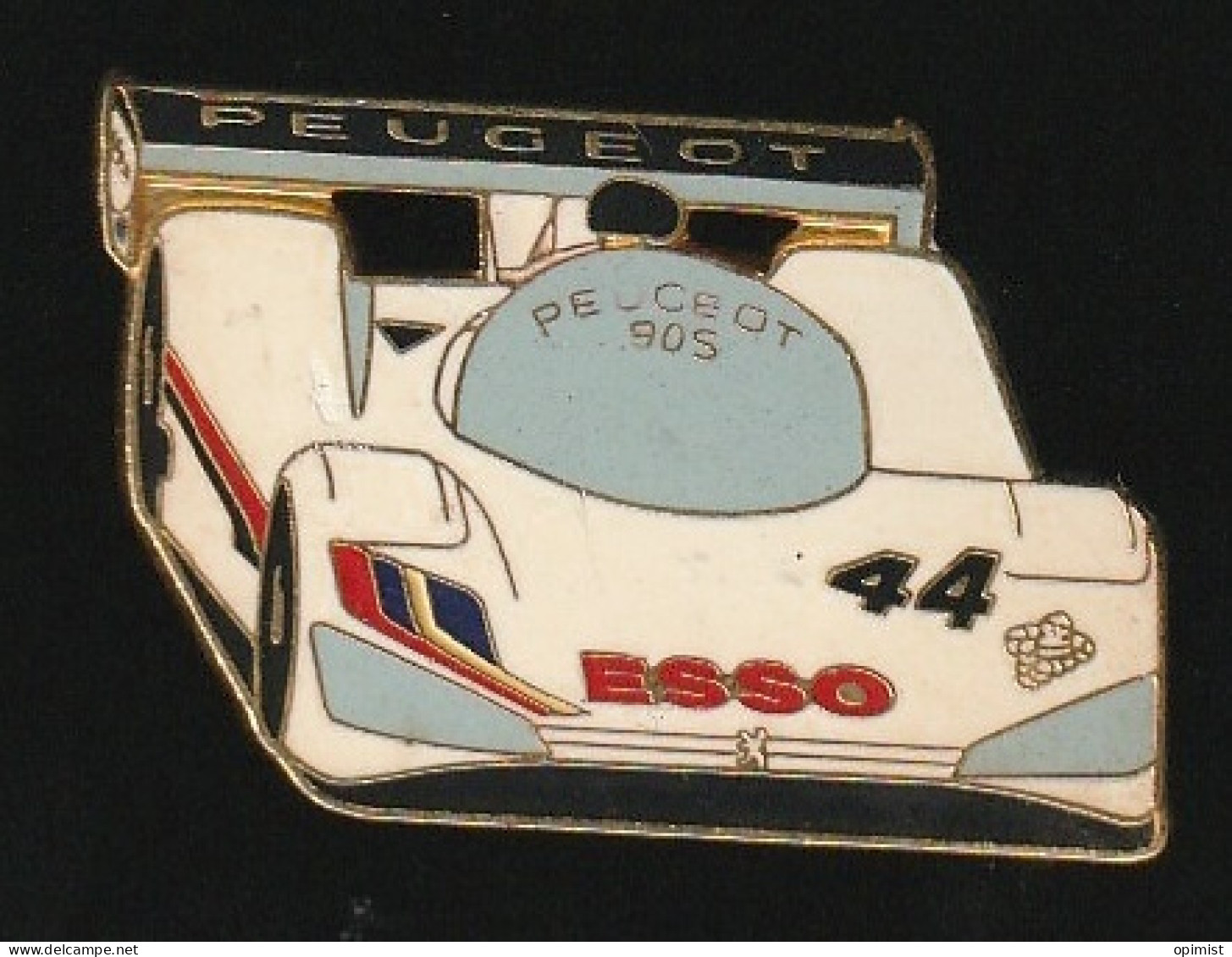 77067- Pin's.-F1 Peugeot 905.esso.N° 44  .signé JY Segalen Collection. - Peugeot