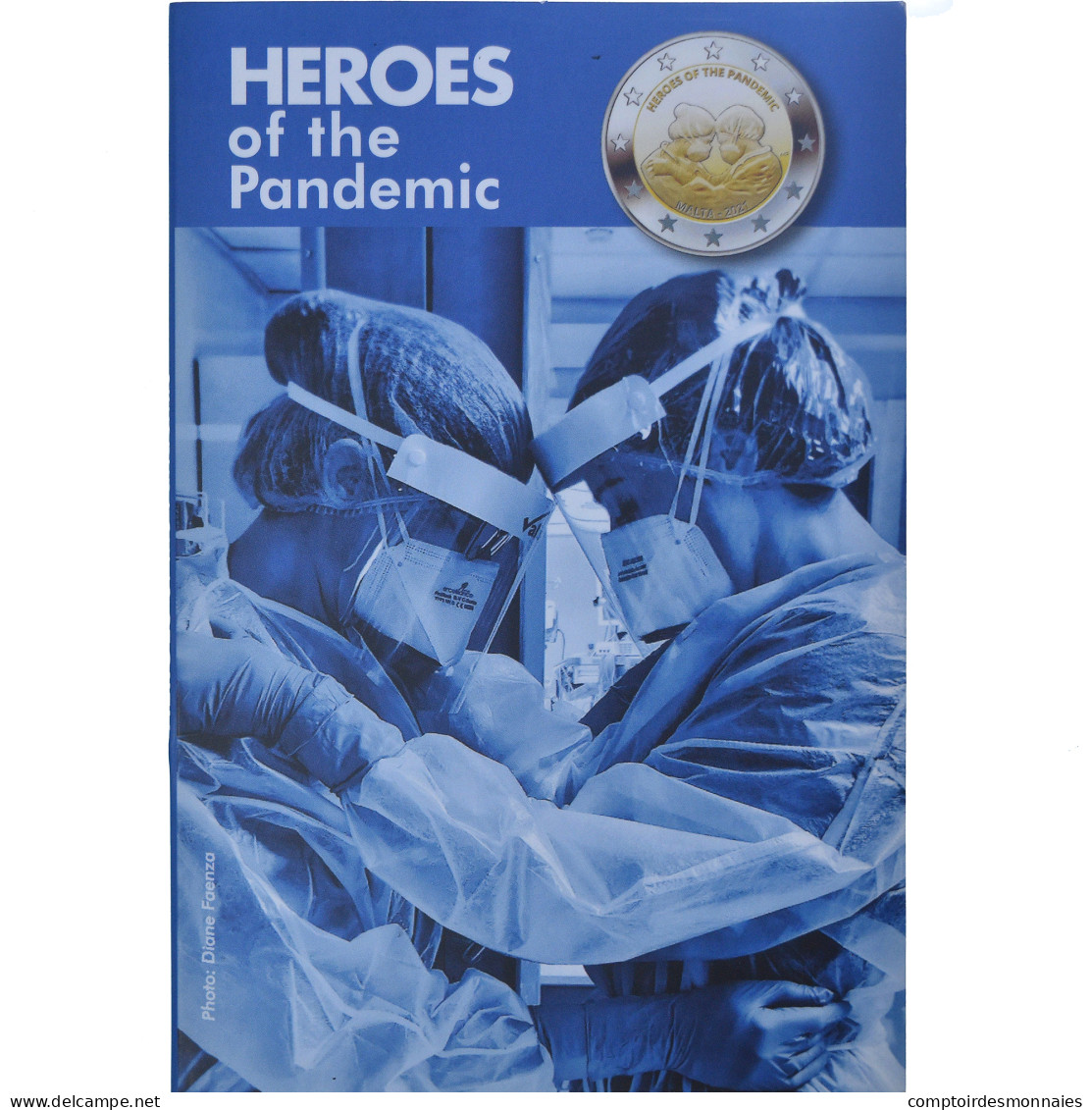 Malte, 2 Euro, Heroes Of The Pandemic, 2021, Monnaie De Paris, Coin Card.FDC - Malta