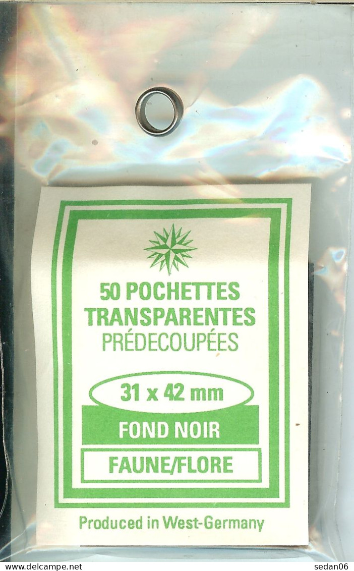 RDV - Pochettes 31x42 Fond Noir (simple Soudure) - Bandes Cristal
