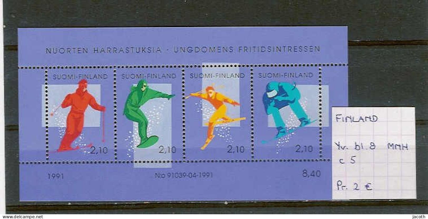 (TJ) Finland 1991 - YT Blok 8 (postfris/neuf/MNH) - Blocs-feuillets