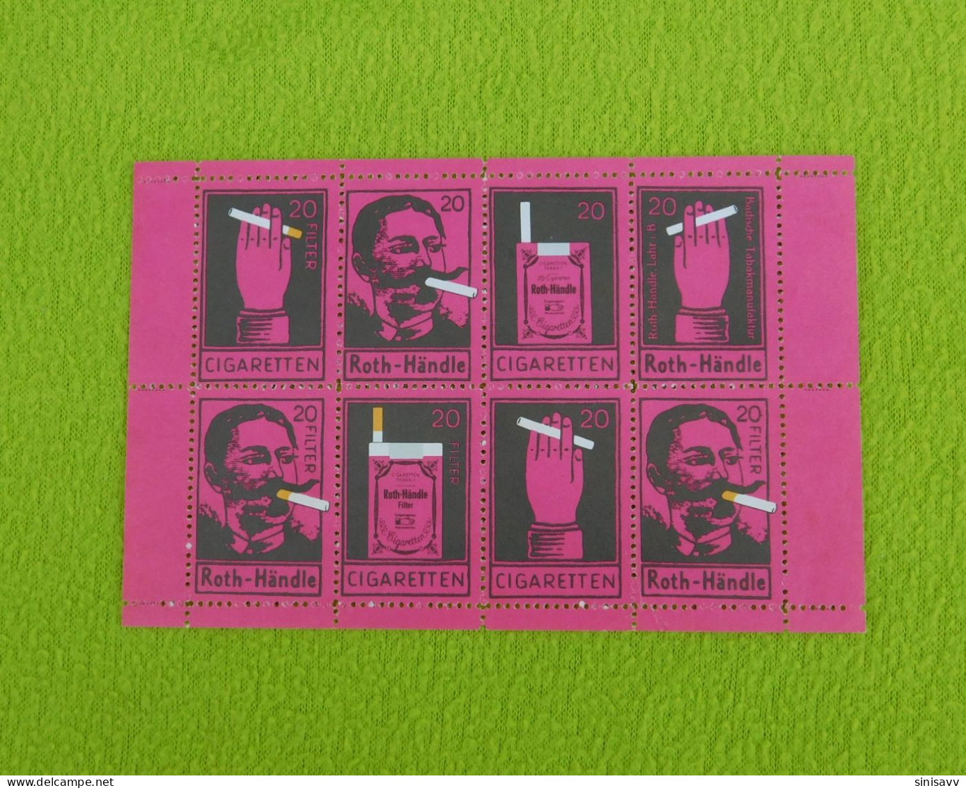 Cinderella - Poster Stamp - Cigaretten - Block - Roth-Händle Zigaretten Reklamemarke - Tobacco