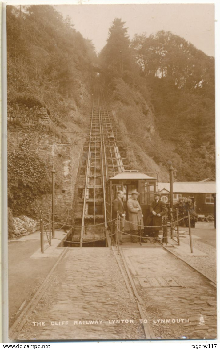 The Cliff Railway - Lynton To Lynmouth, 1920s/30s Postcard - Lynmouth & Lynton