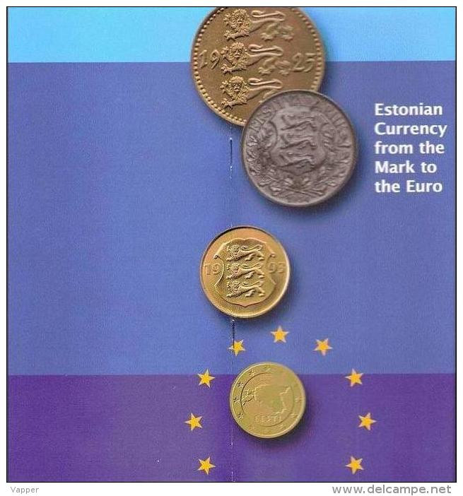 Book 2010 "Estonian Currency From The Mark To The Euro" Issued Estonian Bank - Livres & Logiciels