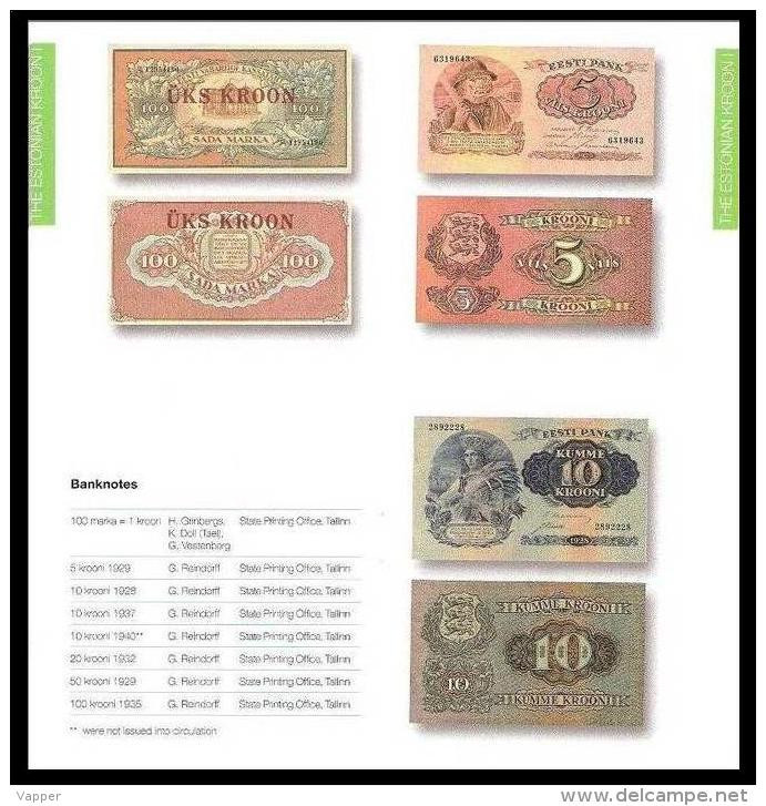 Book 2010 "Estonian Currency From The Mark To The Euro" Issued Estonian Bank - Livres & Logiciels