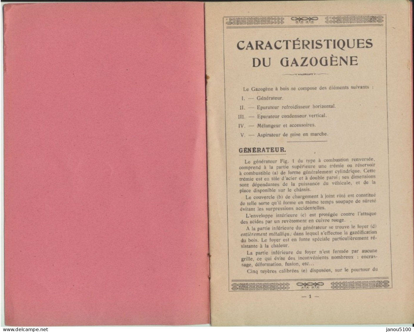 VIEUX PAPIERS   CAMIONS MARCHANT "  A GAZOGENE  "   MECANIQUE ET ELECTRICITE AUTOMOBILE    - FRANCE. - Andere Plannen