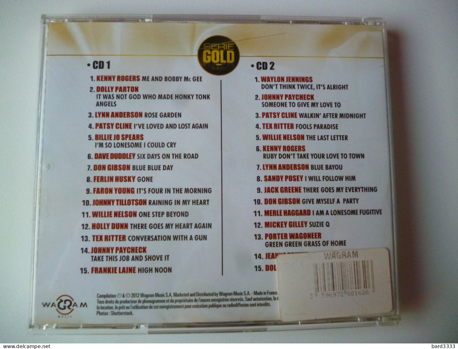 CD Coffret  Conutry 2 CD 15 Titres - Country En Folk