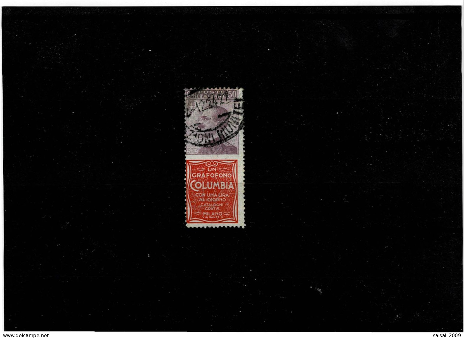 ITALIA REGNO ,"Pubblicitari",50. Violetto E Rosso ,"Columbia" ,usato ,qualita Ottima - Reclame