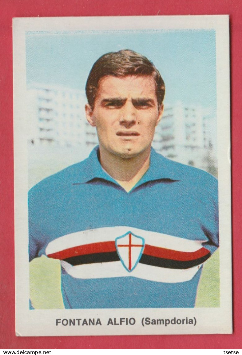 Figurina Calciatori, Anni '60 - Campionato Italiano ( Vintage ) - Fontana Alfio / Sampdoria - Trading Cards