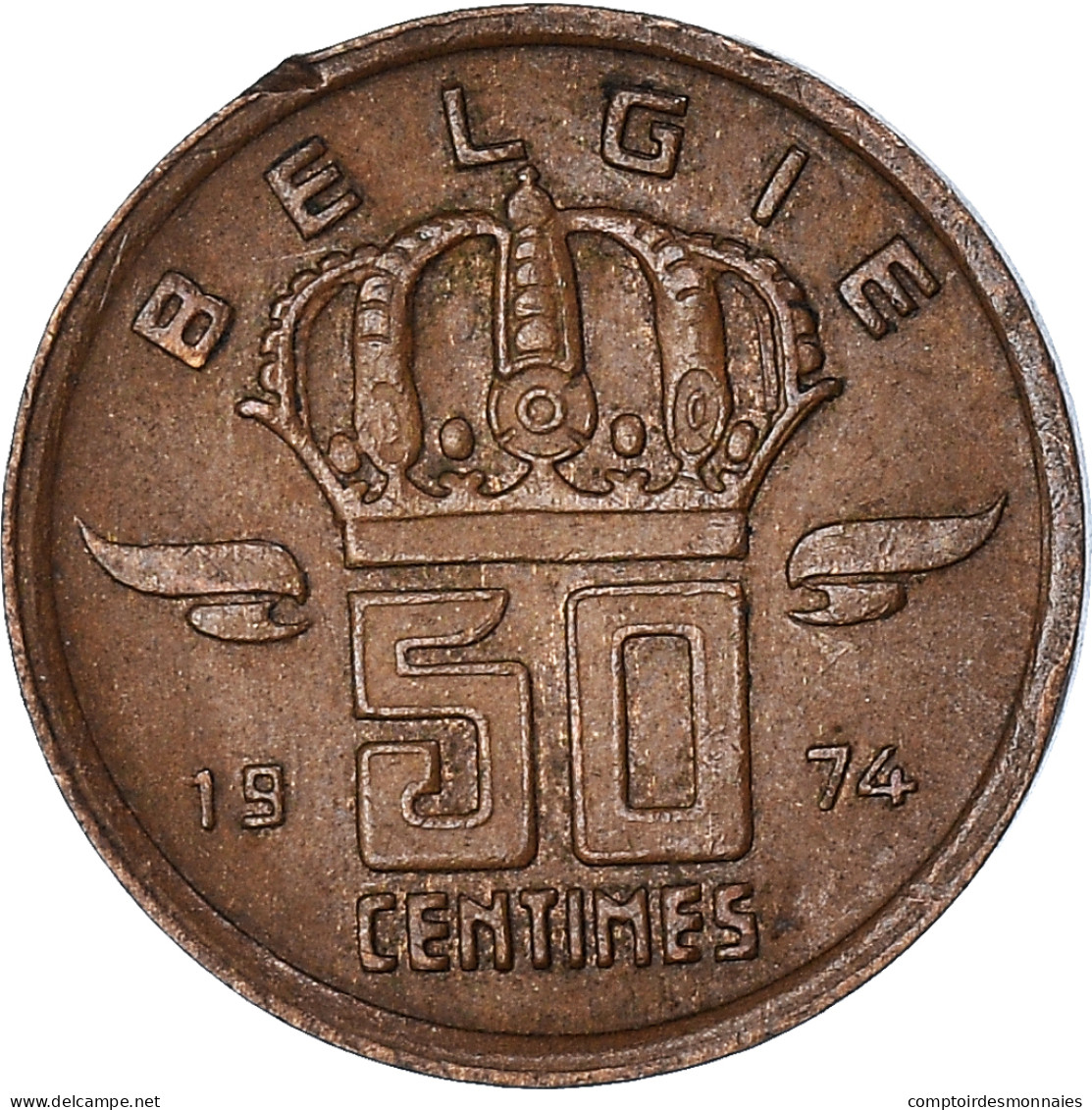 Monnaie, Belgique, 50 Centimes, 1974 - 50 Cent