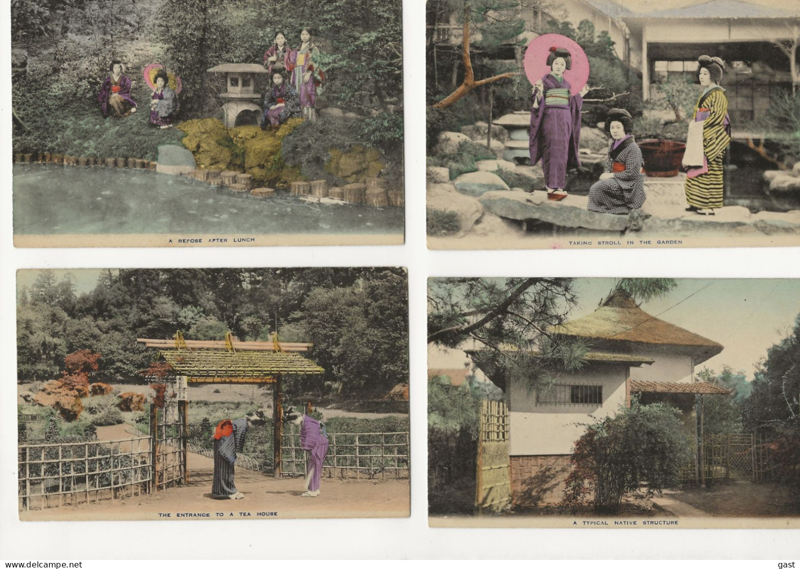 HOUSE  AND  GARDEN  IN  JAPAN      POCHETTE  DE  6 CARTES  POSTALES - Other & Unclassified