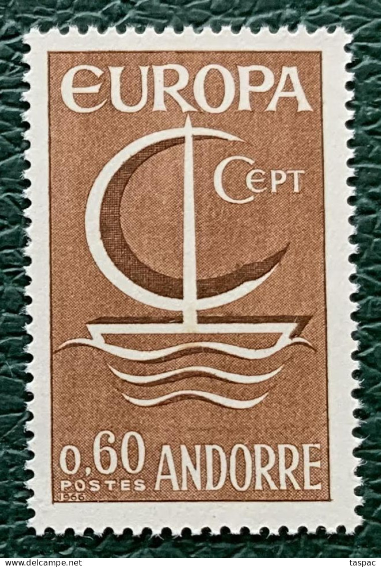 French Andorra 1966 Mi# 198 ** MNH - Europa - 1966