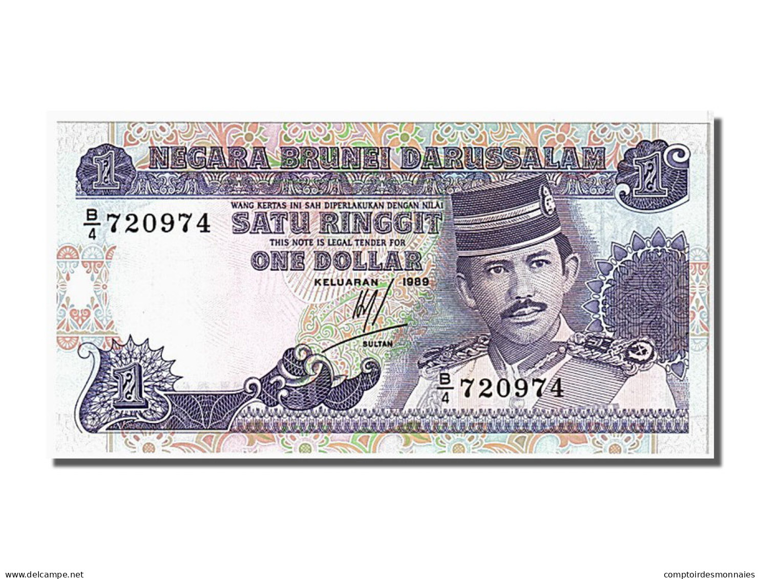 Billet, BRUNEI, 1 Ringgit, 1989, NEUF - Brunei