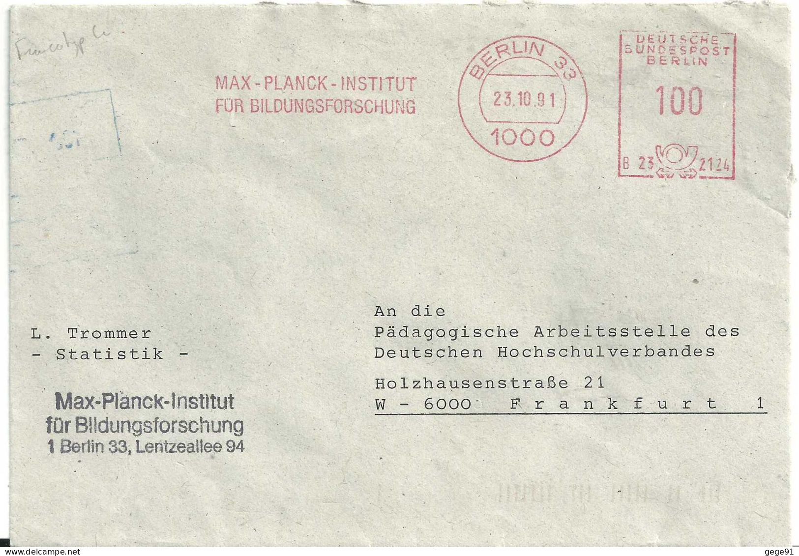 Ema Francotyp - Institut Max Planck - Physicien - Franking Machines (EMA)