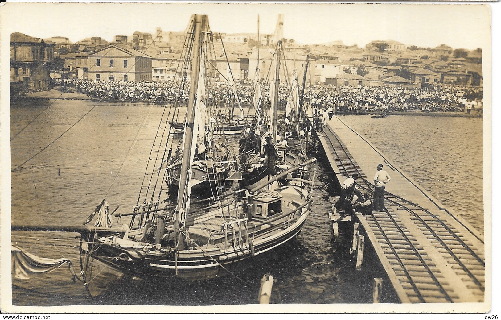 Barska Luka (Port De Bar, Antivari, Monténégro) Voie Ferrée Sur Le Quai - Carte Non Circulée - Montenegro