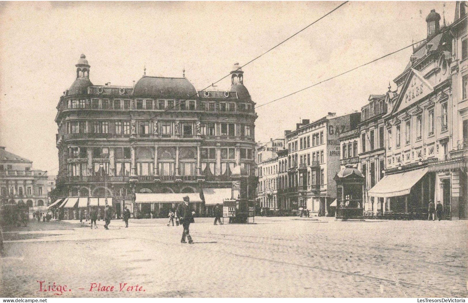 BELGIQUE - Liège - Place Verte - Animé - Carte Postale Ancienne - Liège