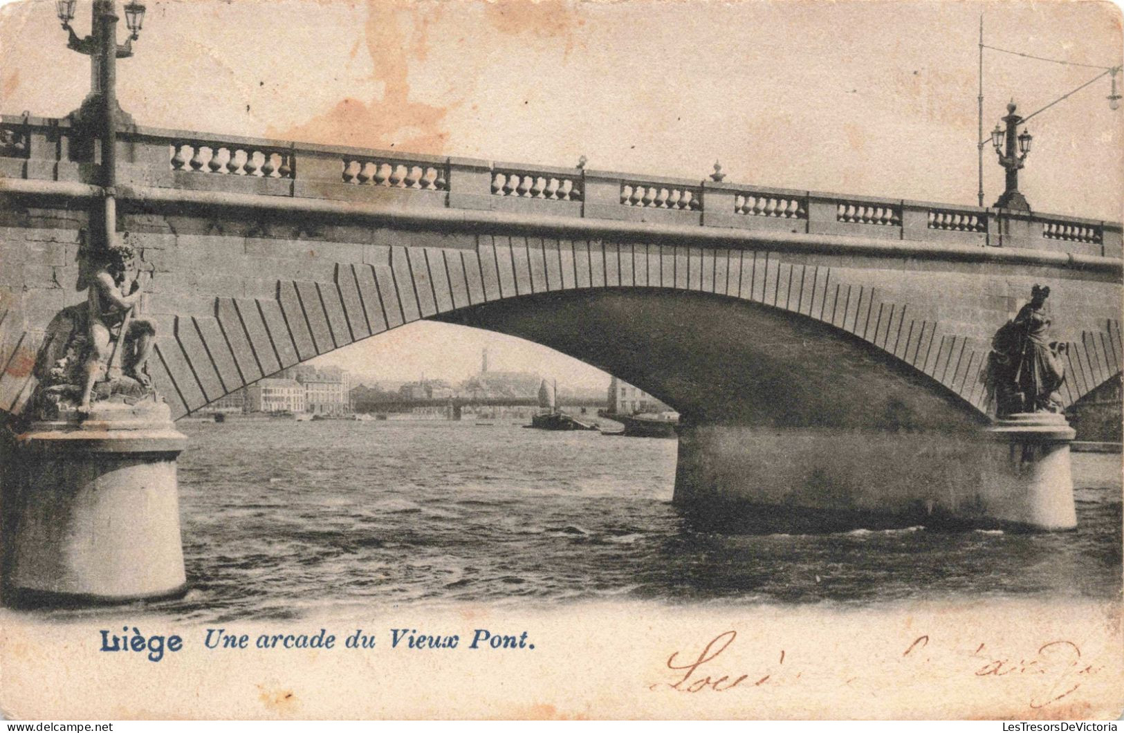 BELGIQUE - Liège - Une Arcade Du Vieux Pont - Carte Postale Ancienne - Liège