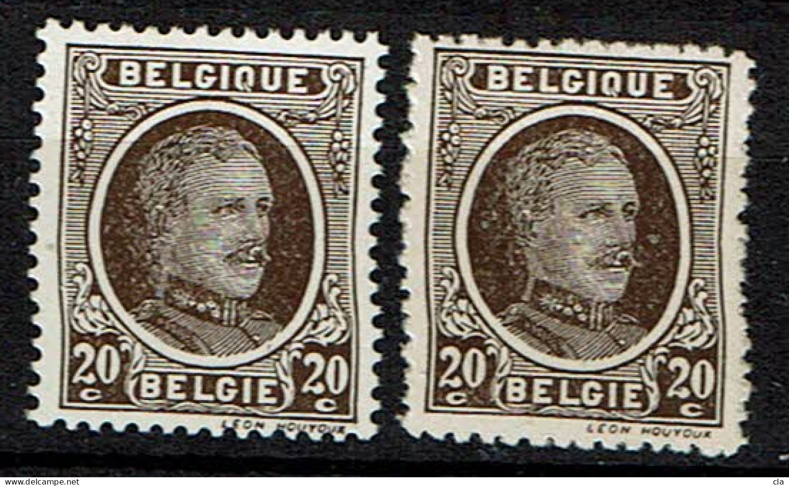 196 X 2  **  Nuances Et LV 24  Neige Médaillon - 1901-1930