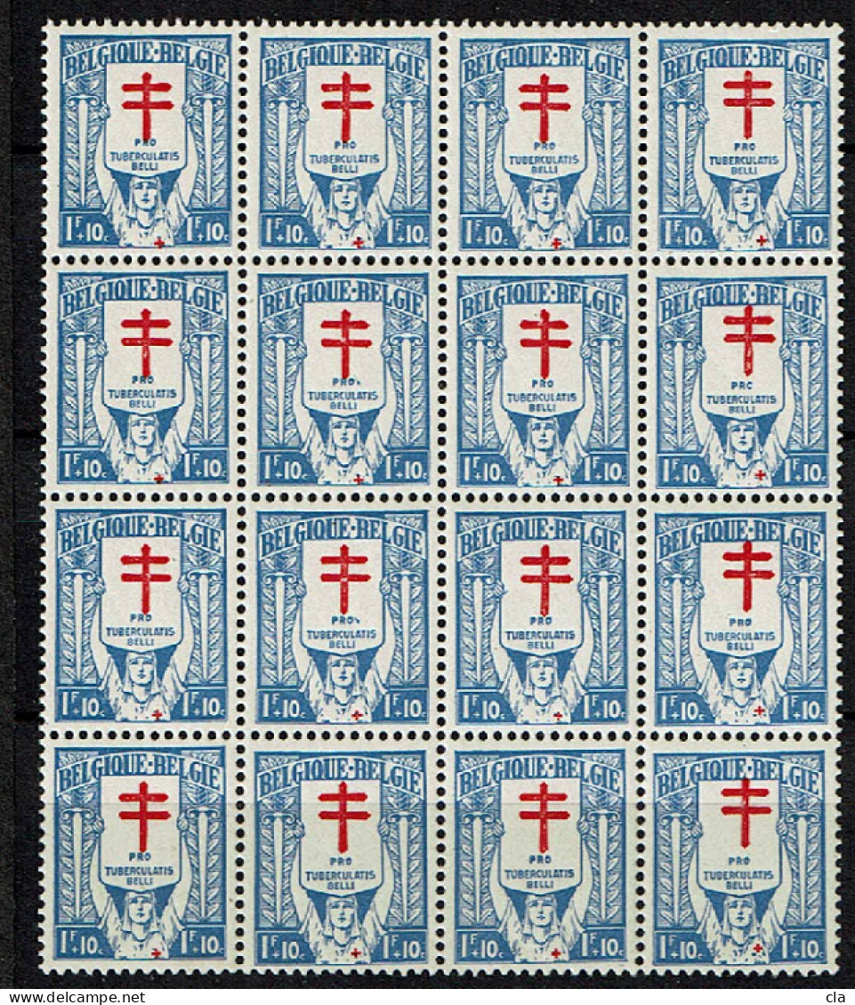 236 Bloc 16  **  LV 1 Croix Déplacées, LV 15  Tache Blanche, LV 12 Points Rouges, Croix En Ballade - 1901-1930