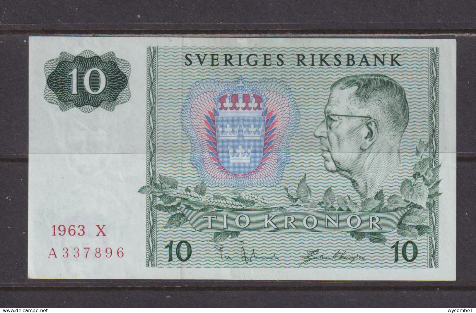 SWEDEN - 1963 10 Kronor XF Banknote As Scans - Sweden