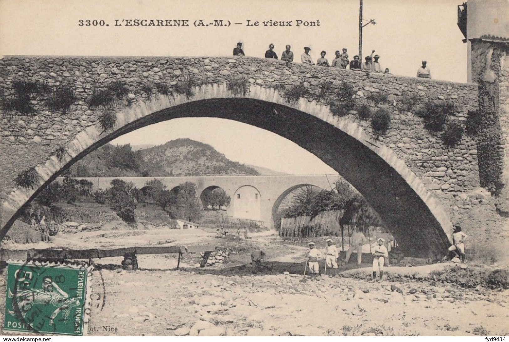 CPA - L'Escarenne - Le Vieux Pont - L'Escarène