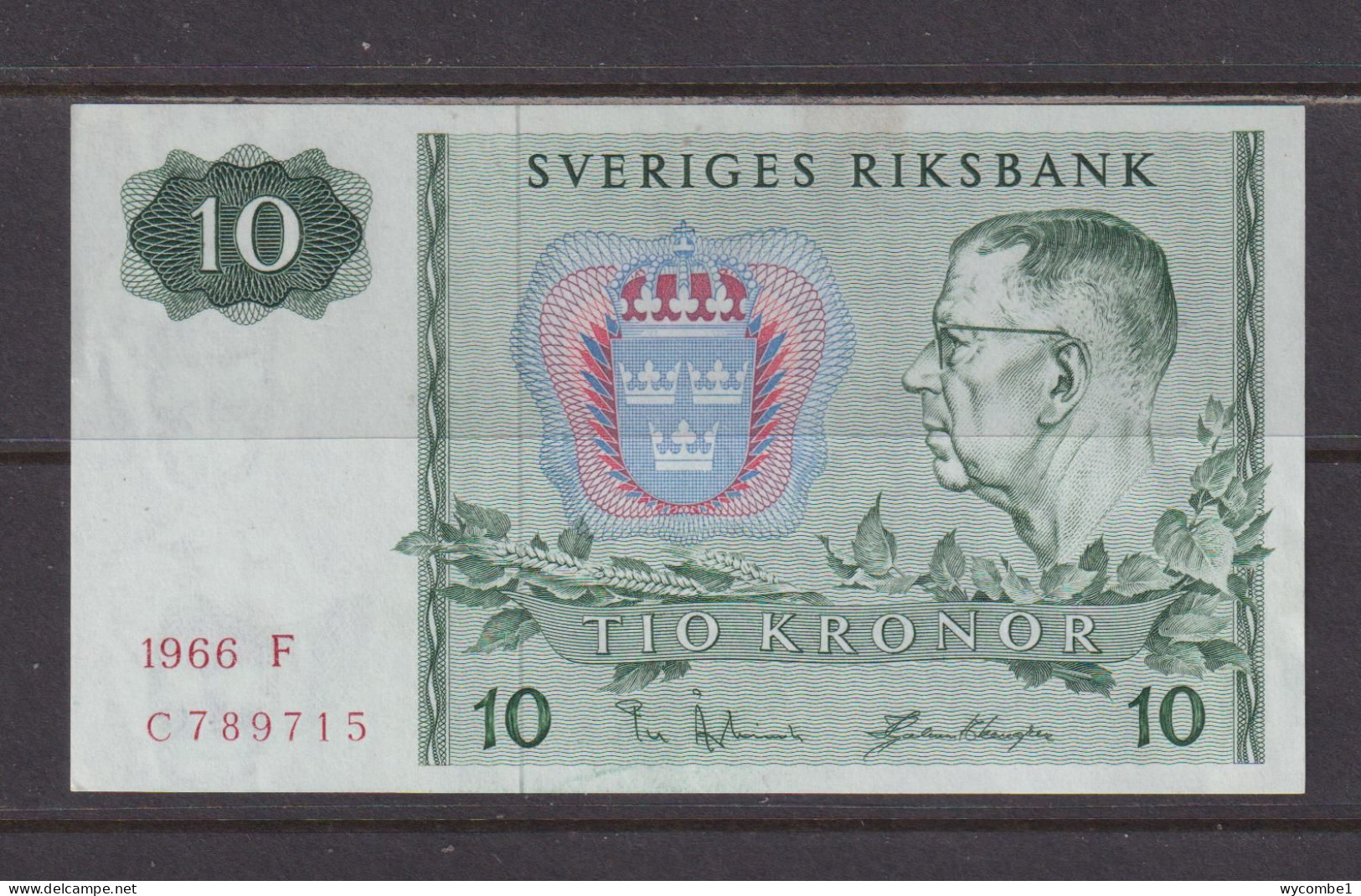 SWEDEN - 1966 10 Kronor AUNC/XF Banknote As Scans - Schweden