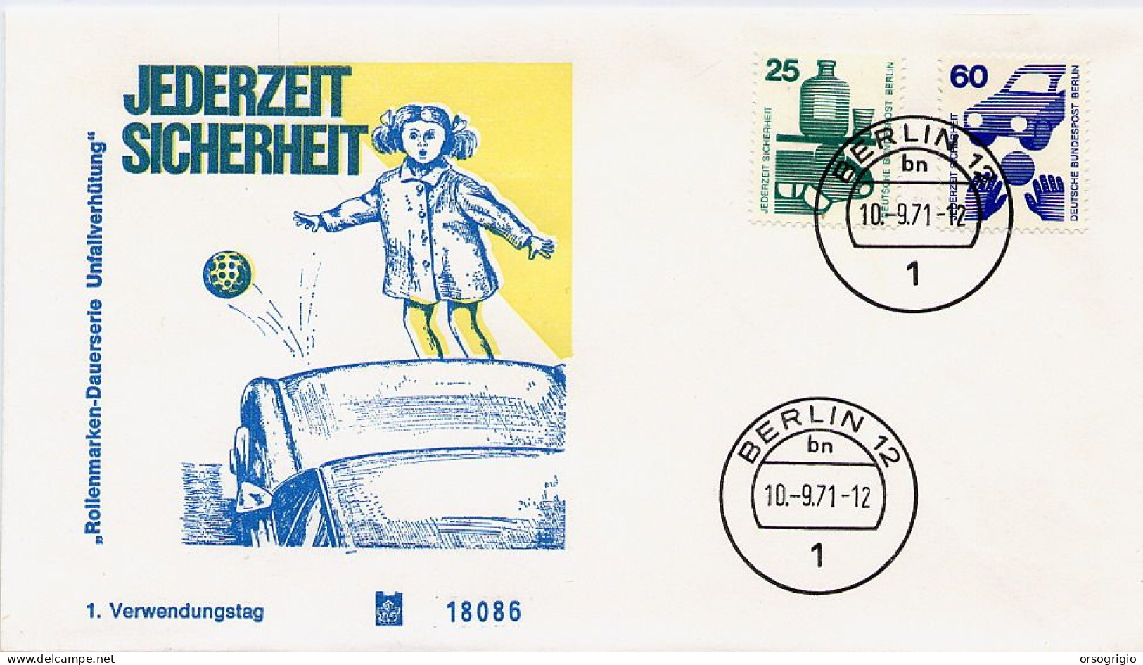DEUTSCHE - BERLIN - UNFALL VERHUTUNG - SICUREZZA STRADALE -  BERLIN-BONN - 1971-1980