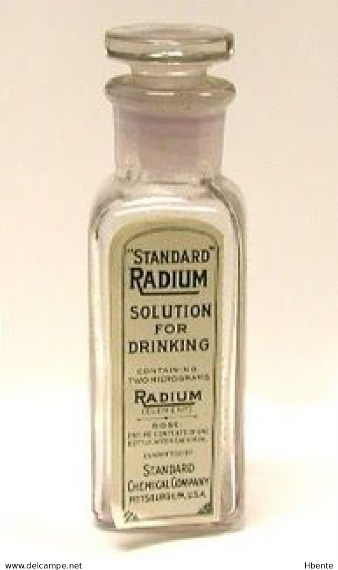 Standard Radium Solution For Drinking Standard Chemical Company Pittsburgh USA (Photo) - Objets