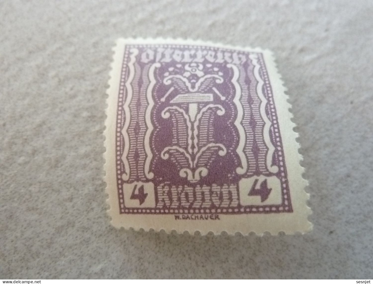 Osterreich - Symbole - Val 4 Kronen - Lilas - Neuf - Année 1918 - - Revenue Stamps