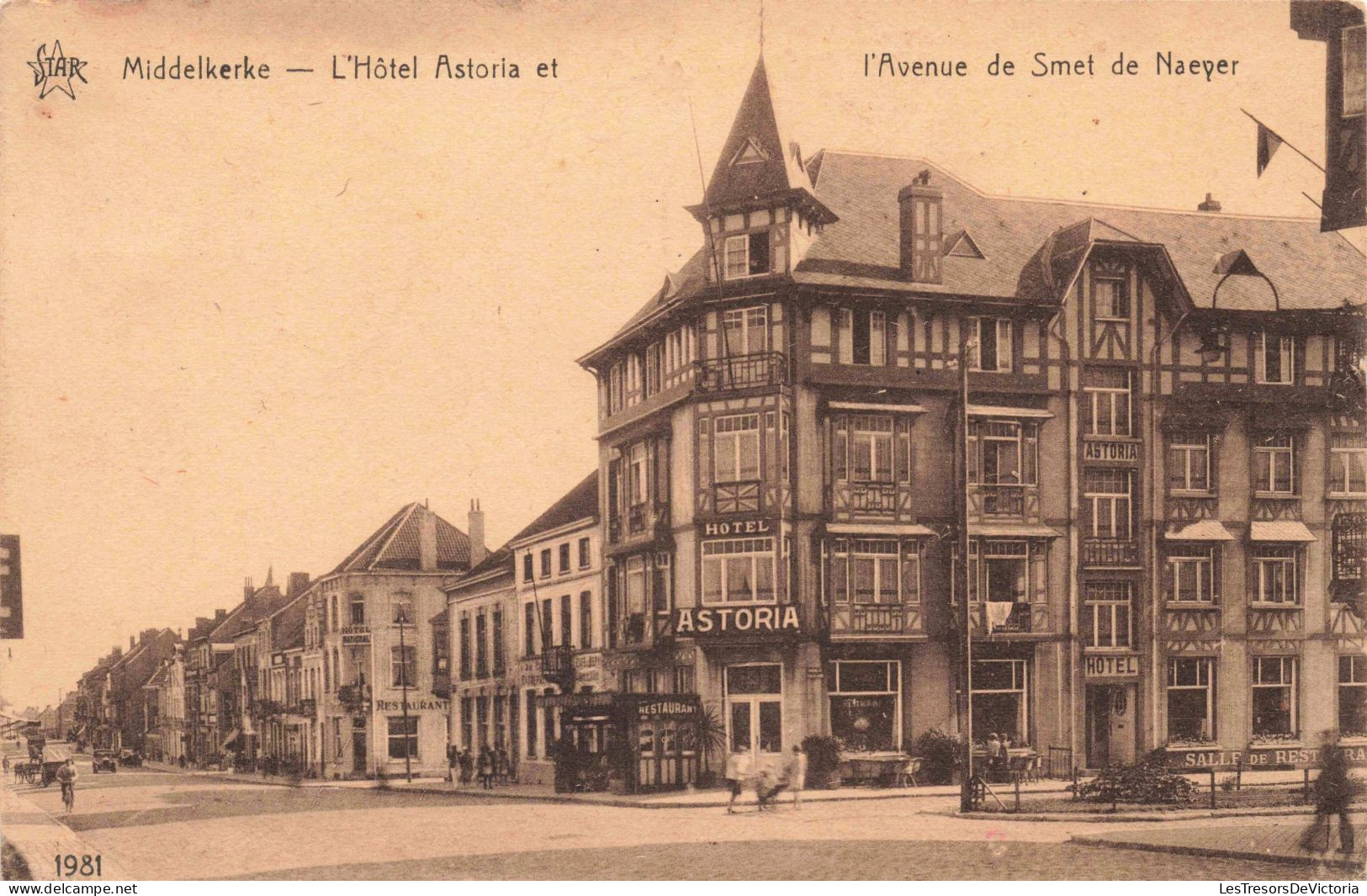 BELGIQUE - Middelkerke - L'Hôtel Astoria Et L'Avenue Smel De Naeyer - Carte Postale Ancienne - Middelkerke