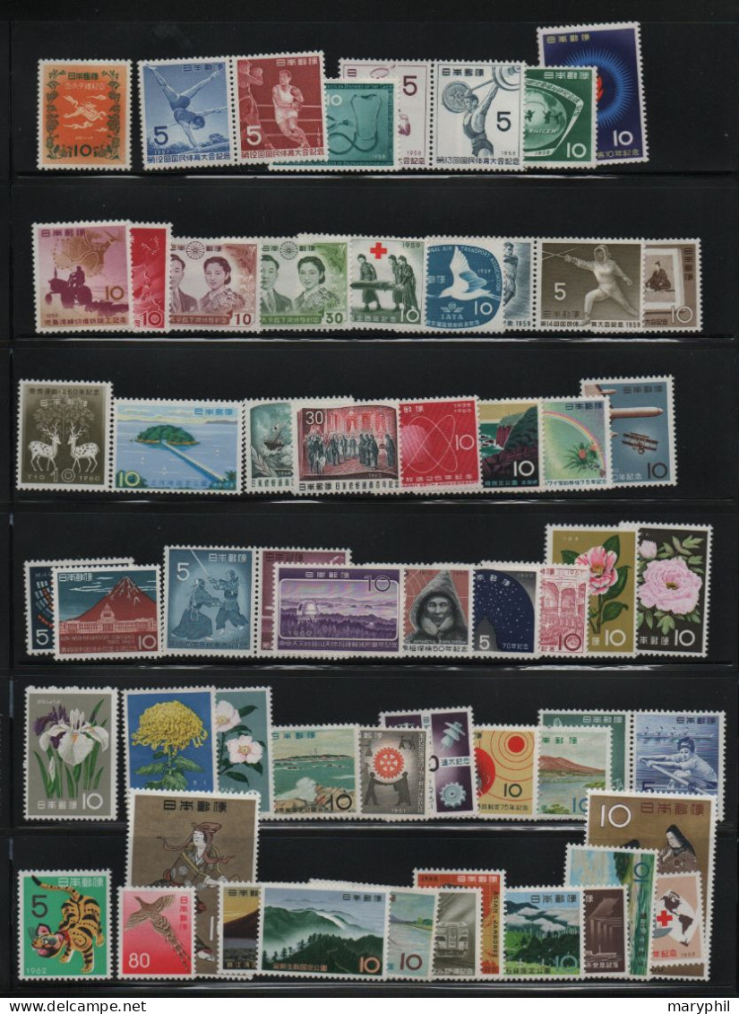 LOT 389 - JAPON Lot De Timbres * Et **  (numéro Des Timbres Inscrit Au Crayon Au Dos Des Timbres)- Cote  100,00 € - Collections, Lots & Séries